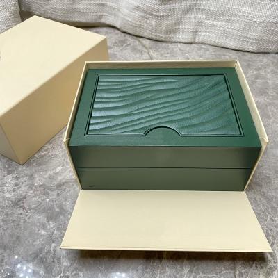 China Watch Packaging Watch Storage Display Customized Logo Storage Watch Case Support Green Watch Storage Box Case for sale