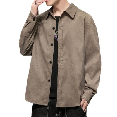 China Autumn Winter Casual Jacket Anti-pilling Men's Long Sleeve Shirt Fashion Cotton Polyester Shirts Top Blouse for sale