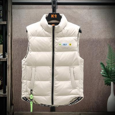 China Anti-wrinkle Winter Down Jacket Vests Mens Casual Vest High Quality Thicken Padded Coats for sale