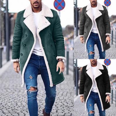 China Anti-Wrinkle Oversized Men's Long Gap Coat Winter Single Breasted Causal Jacket Plus Size Turn Down Collar Male Overcoat M-4XL for sale