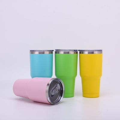 China Promotion 30oz Disposable Vacuum Cup 20oz Insulated Coffee Mugs Stainless Steel Wall Travel Double Tumbler for sale