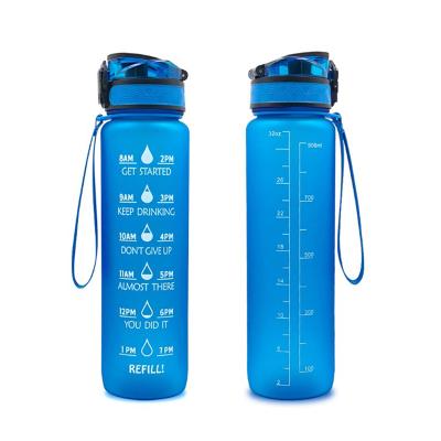 China Personal Skin Care Packaging 1000ml Tritan Water Bottles 1L Large Capacity Sports Bottle Plastic Bounce Lids Spray Water Bottles for sale