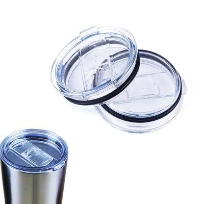 China Non Spill OEM Pulling Lids 20oz 30oz 14oz 24oz Leak Proof Cover Water Sealing Plastic Tumbler Spill Proof Lids for sale