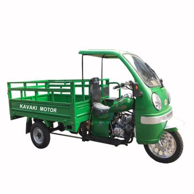 China Guangzhou factory kavaki electric rickshaw gasoline tricycle cargo3 wheel gasoline motorcycle sidecar for sale