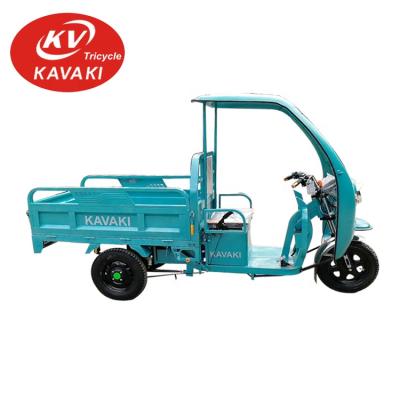 China Cargo Kavaki three wheel motorcycle/for cargo electric tricycles /brand new electric tricycle with rain cover for sale