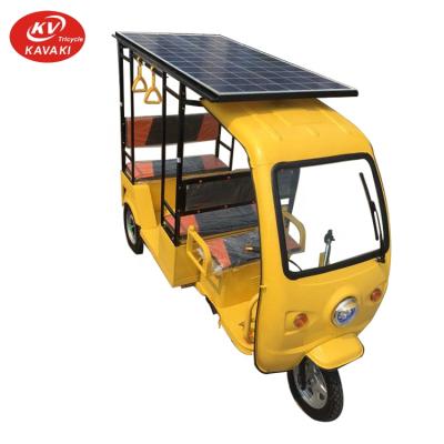 China China large adult electric tricycle space kavaki motor passenger solar passenger tricycle for sale