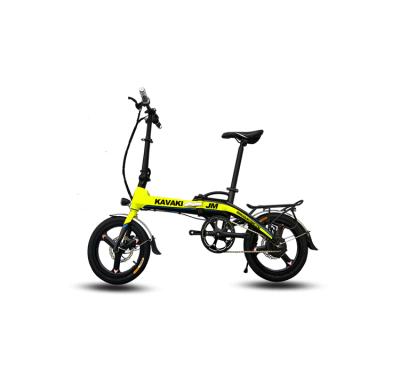 China Other 2018 Chinese KAVAKI Two Wheel Bicycle 16 Inch 48V10AH Easy Selling Small Carry Pocket Foldable Moped E Bike for sale