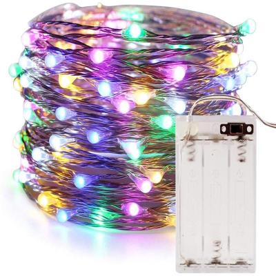 China Shiny-3AA 3Meters 30Leds RGB Color 3AA Battery Case OEM Light Bulb String Light Christmas Decoration Light 2 Modes Led Twinkle Lights for sale