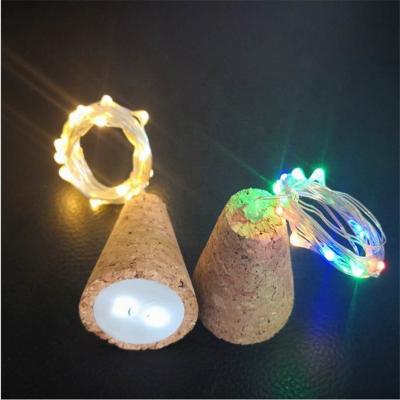 China Hot Selling Brilliant-RMS 2pcs CR2032 Battery Power Led Real Soft Cork 1m Bottle Light 10 Leds With Twinlkle Function For Holiday Decoration for sale