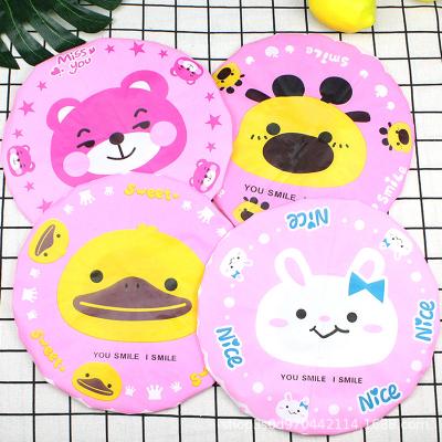 China Sustainable Cartoon Shower Cap Animal Shower Hat Waterproof Kids Travel Hair Cap Baths And Saunas Spa Cap Protective Cap Bathroom Produc for sale