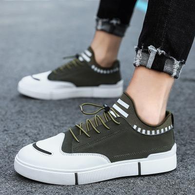 China Comfortable Men's Canvas Shoes Breathable Casual Breathable Wear-Resistant Shoes Round Toe Sneakers Flats Shoes for sale