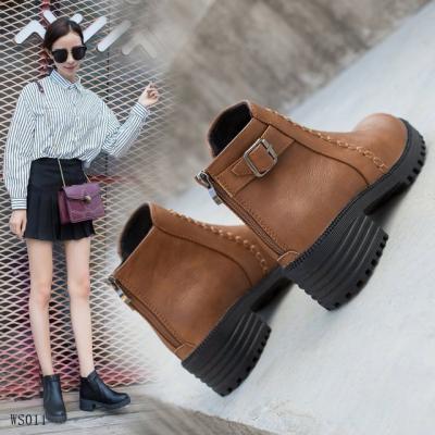 China New Flat Design Winter Low Heel Women's Casual Shoes Women Boots for sale