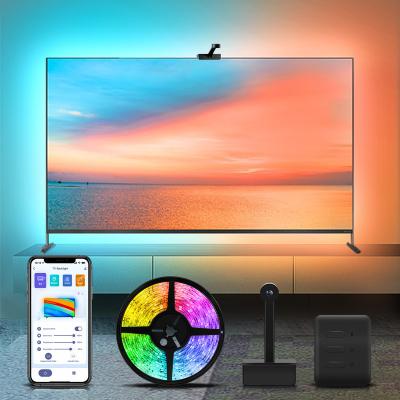 China LED Color Can Be Changed With Camera PineLake Dip LED TV Backlights With Camera Wifi RGBIC Ambient Lighting For 45-65 Inch TV PC Screen Sycn Backlight for sale