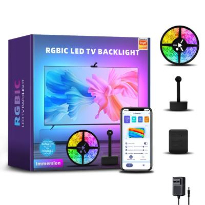 China LED color can be changed with camera the immersive TV background light changes with the TV image and stretches the TV view without delay to support smart home for sale