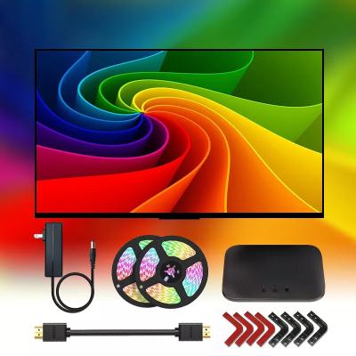 China LED Color Can Be Changed Tuning Pinelake Screen Ambient Light Smart LED TV Backlight Strips With Sync Box Dip Smart Lighting HDMI Sync Box With LED TV Sync for sale