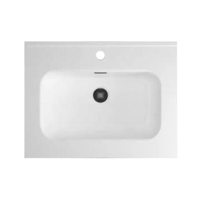 China China Factory Modern Bathroom Sanitary Ware White Rectangular Ceramic Wash Basin For Hotel for sale