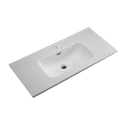 China Modern Design Basin Countertop Cabinet Modern Wash Basin Rectangular Hand Bathroom Sink Basin for sale