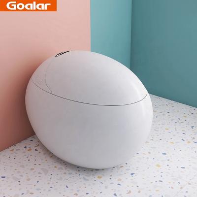 China New Style Double-Flow Toilet GOALAR Smart Shape Egg-Shaped White Smart Bathroom Smart Passionate Smart Toilet for sale