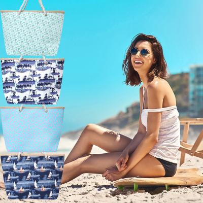 China JAKIJAYI Portable Women Large Capacity Private Label Summer Woven Handmade Island Hawaii Straw Beach Bag For Vacation for sale