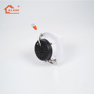 China 70~100LM/W KLASS new design ultra thin led ceiling downlight 6W anti-glare SMD recessed led downlight for sale