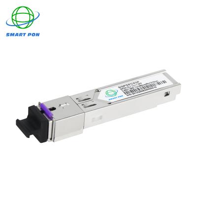 China GPON OLT 2.5G/1.25G Class c+++ 20km SC Connector 1490/1310 GEPON GPON OLT SFP Pon Module Price for sale