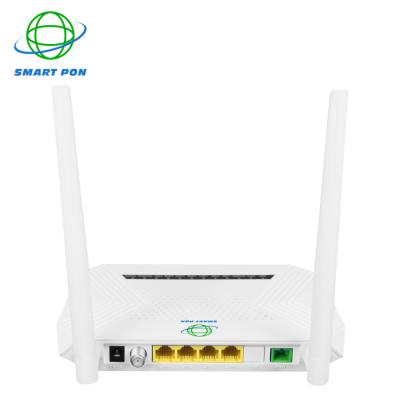 China FTTH Best Price Fiber Optic Network Router Modem 1GE+3FE+CATV+WIFI Epon Xpon Onu With RF for sale