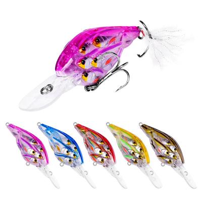 China Lures 4inch 1/3oz Minnow Group Crankbait Wobbler Fish Realistic Sea Fish Bait Y0SB103 for sale