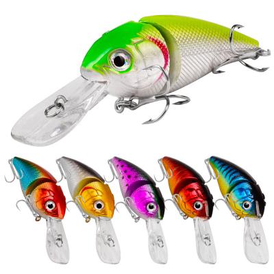 China Fishing Lures 85mm 14.5g Joined Sea Bass Lures Fresh Water Fishes Crankbait Slipbait Y0SB106 for sale