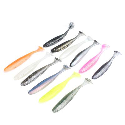 China Band Soft Baits 50mm 75mm 100mm Dolor Paddle Double Tail Lure Soft Jig Lure Soft Lure Saltwater for sale