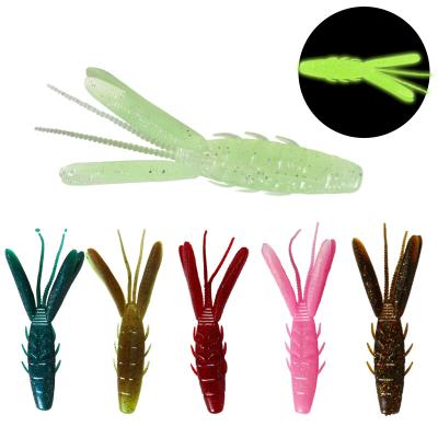 China Soft Lure 90mm Fork 7.2g Tail Light Lure Add Smell Attractants Saltwater Fish Bait for sale