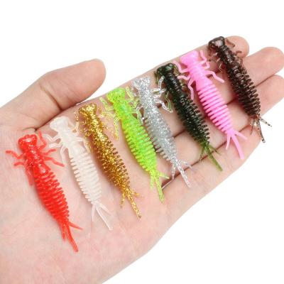 China Soft Band Bait Lure 55mm Worm Dragonfly Larva Groundbait Freshwater Fishing Lure Saltwater Fishing Lure for sale