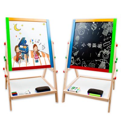 China COMMIKI Toys Nature Funny Wood Holding Wooden Kids All-in-1 Art Easel Art Easels Early Educational Baby for sale