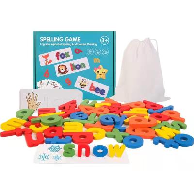 China DIY TOY COMMIKI New Product Alphabet Game ABC Cards Spelling Matching English Learning Toys For Children for sale