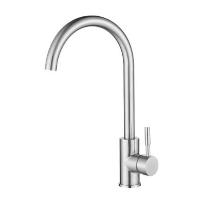 China Wholesale 304 Stainless Steel Modern Kitchen Sink Mixer Taps Hot And Cold Water With Hose for sale