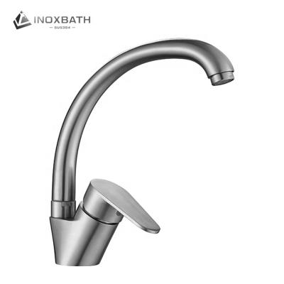 China 360 Degree Modern Kitchen Faucet Single Handle Stainless Steel Sink Faucet Kitchen Faucet With Hose for sale