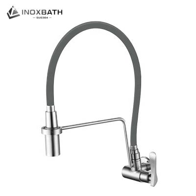 중국 Modern wall mount kitchen faucet pull down single handle cold water torneira cozinha kitchen faucet 판매용