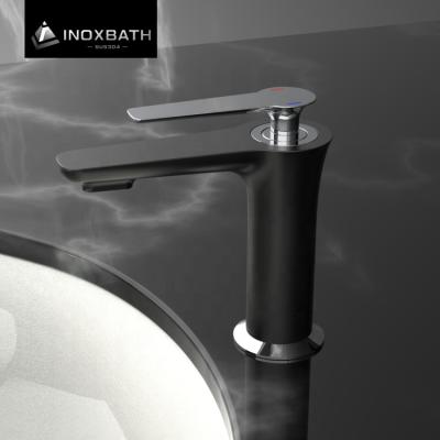 Китай Metered Faucets Single Handle Bathroom Hot And Cold Waterfall Basin Faucet Brass Mixer продается