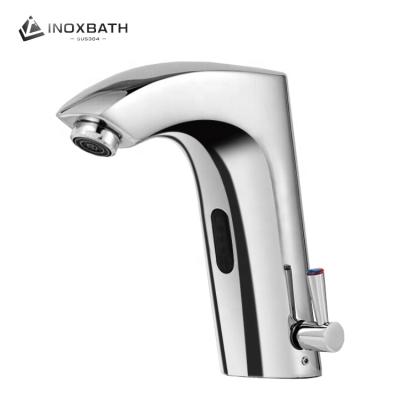 Китай High Quality Professional Hotel Household Sink Sensor Bathroom Faucet Deck Mounted 304 Stainless Steel Water Faucet Sense Faucets продается