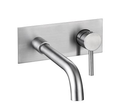 中国 Modern Single Hole Brass Wall Mounted Bathroom Basin Mixer Concealed Faucet For Basin Faucet 販売のため