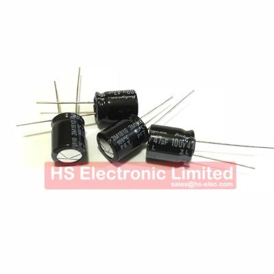 China 100V 47UF 20% 10*12.5mm General Purpose Aluminum Electrolytic Capacitor 100ZL47MEFC10X12.5 1000/Bulk for sale