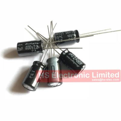 China 400V 2.2uF 20% 6.3*11mm General Purpose Aluminum Electrolytic Capacitor 400PX2R2MEFC6.3X11 for sale