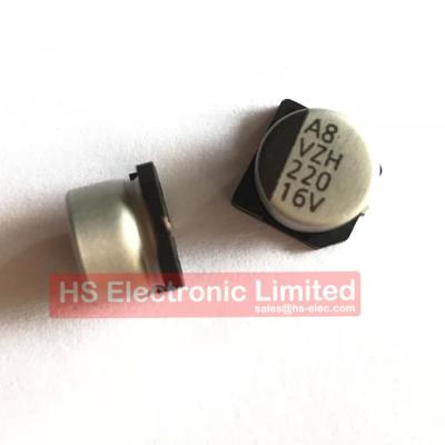 China 16V 220uF 8*6.5mm VZH221M1CTR-0806L 1000/Reel SMD General Purpose Capacitors for sale