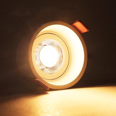 China Modern Anti Glare Project Adjustable Cool White Deep Recessed COB Led Spotlight for sale