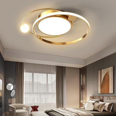 China Surface Mounted Nordic Modern Creative Curve Iron Restaurant Living Room Chandeliers Hanging Lights for sale