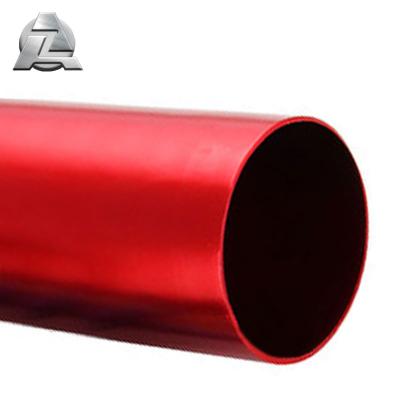 China Industry price of red anodized aluminum round tube extrusion profile for sale