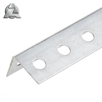 China Customized Anodizing Extruded Metal L Shape Aluminum Alloy Perforated Angle for sale