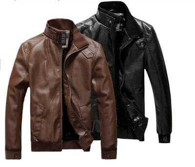 China Wholesale Motorcycle Raincoat Leather Waterproof Mens Mens Trim Leather Jacket for sale