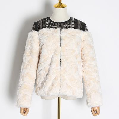 China White Lambswool Coat Women Teddy Fur Coat Lady Faux Lambswool Custom Wholesale Anti-wrinkle Girls Anti-Wrinkle Coat for sale