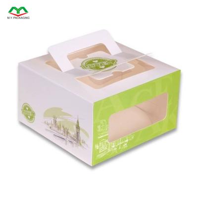 China Recyclable Cake Box Custom Printing With Window for sale