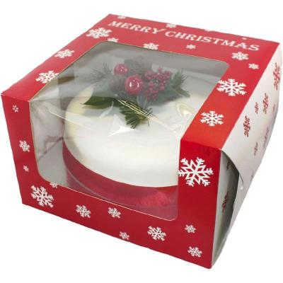 China Recyclable Supply Custom Christmas Cake Boxes for sale